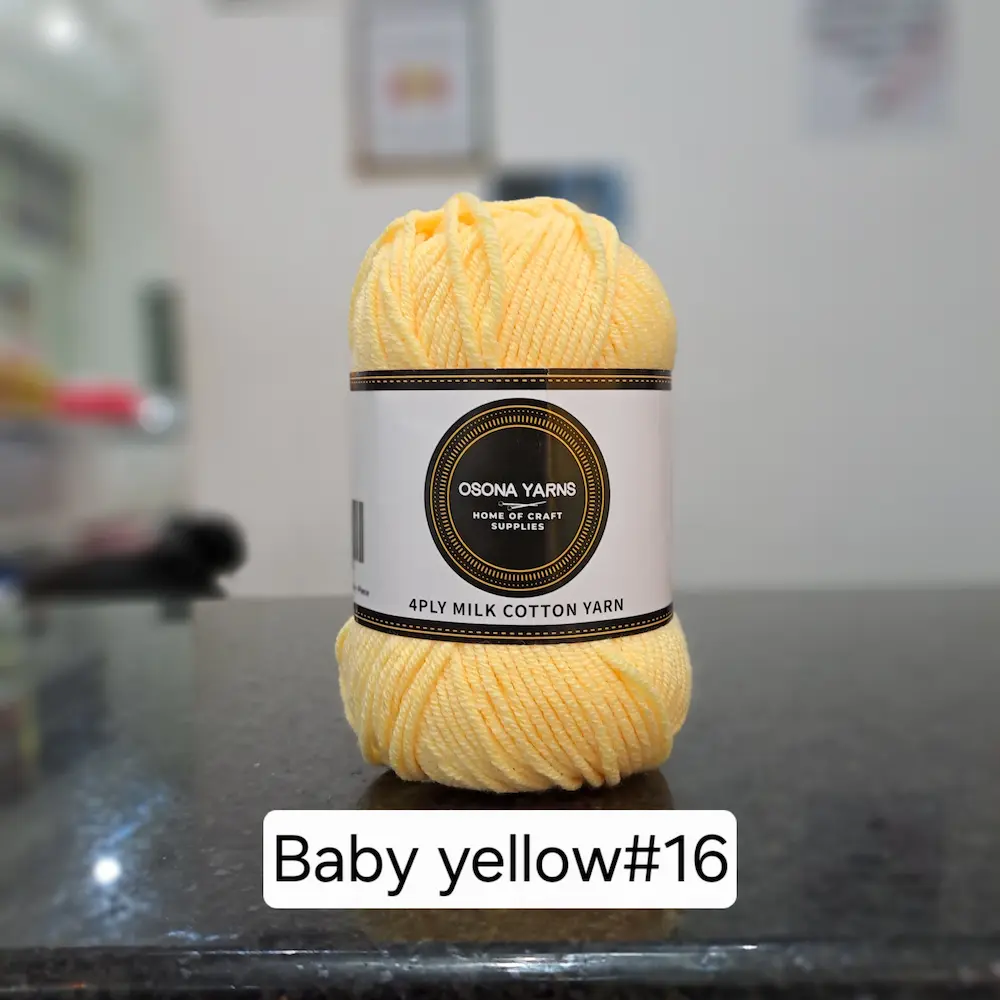 Milk Cotton 4ply - Baby yellow