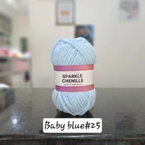 Sparkle Chenille - Baby blue