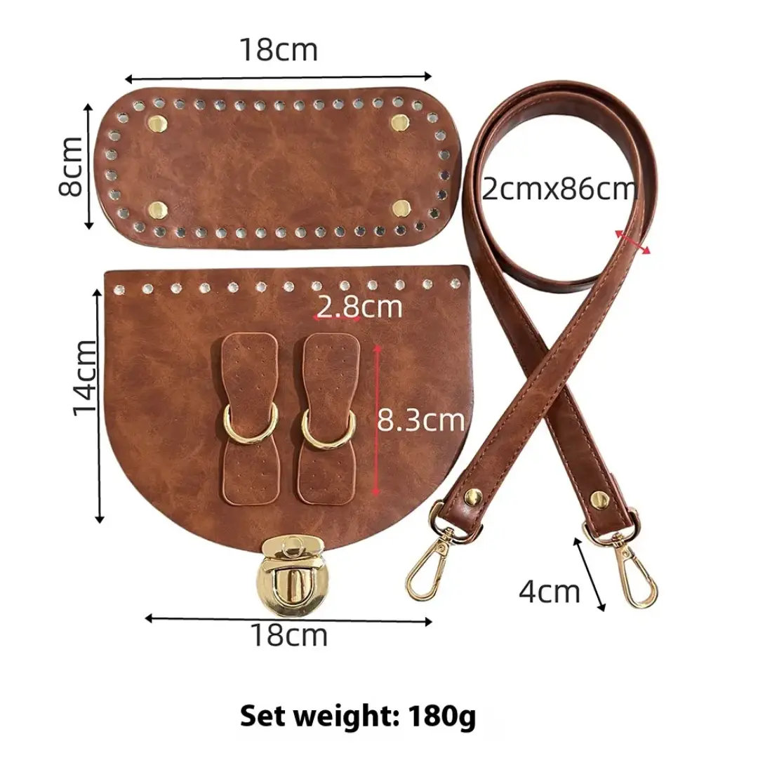 Pu leather bag set