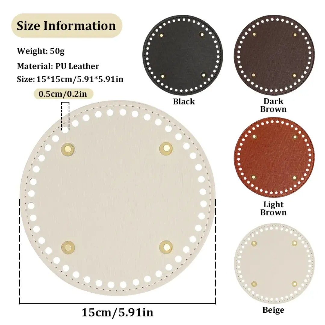 Pu leather circular base