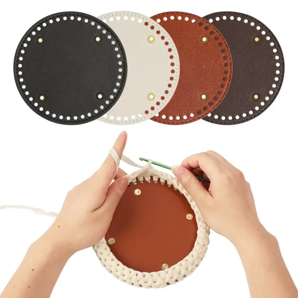Pu leather circular base