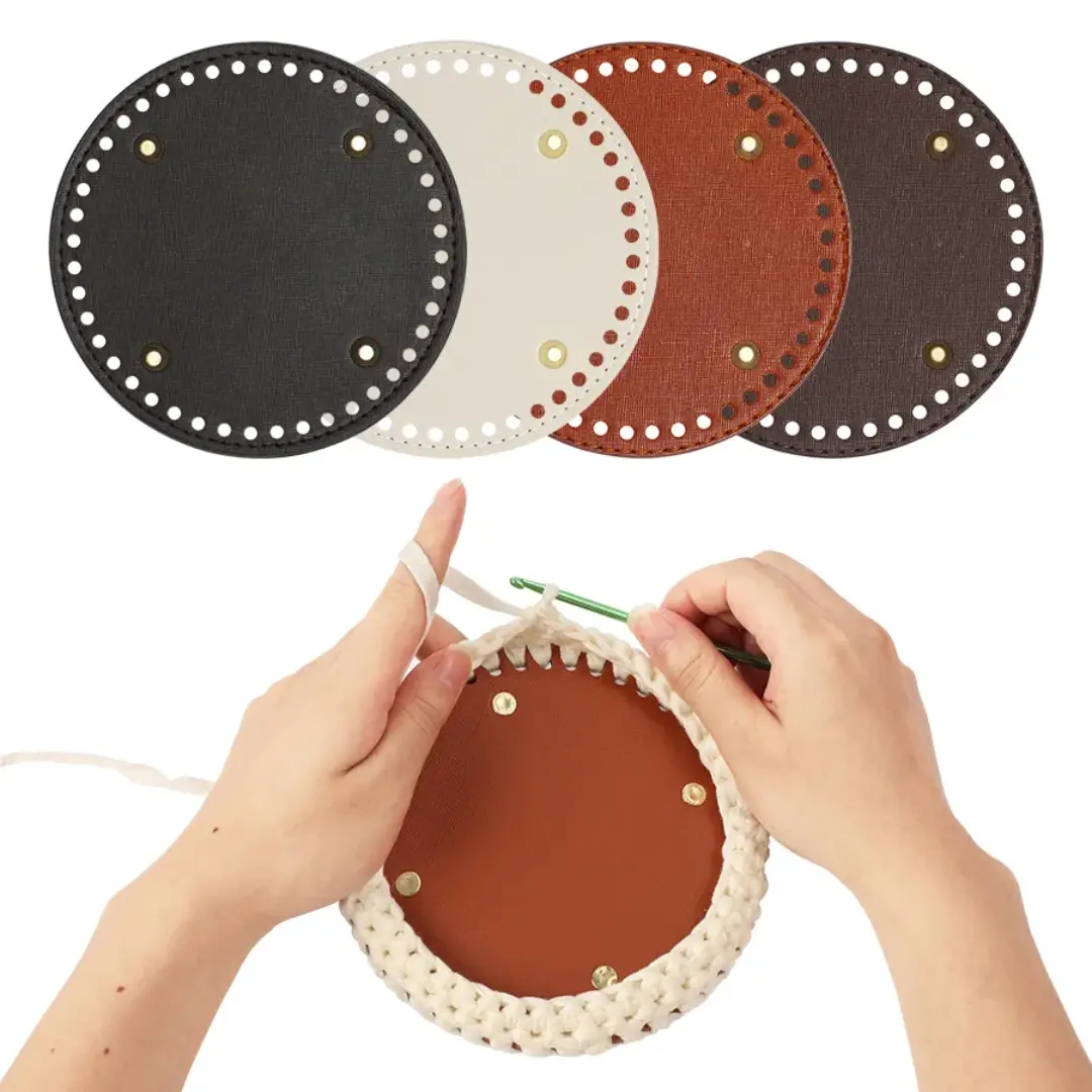 Pu leather circular base