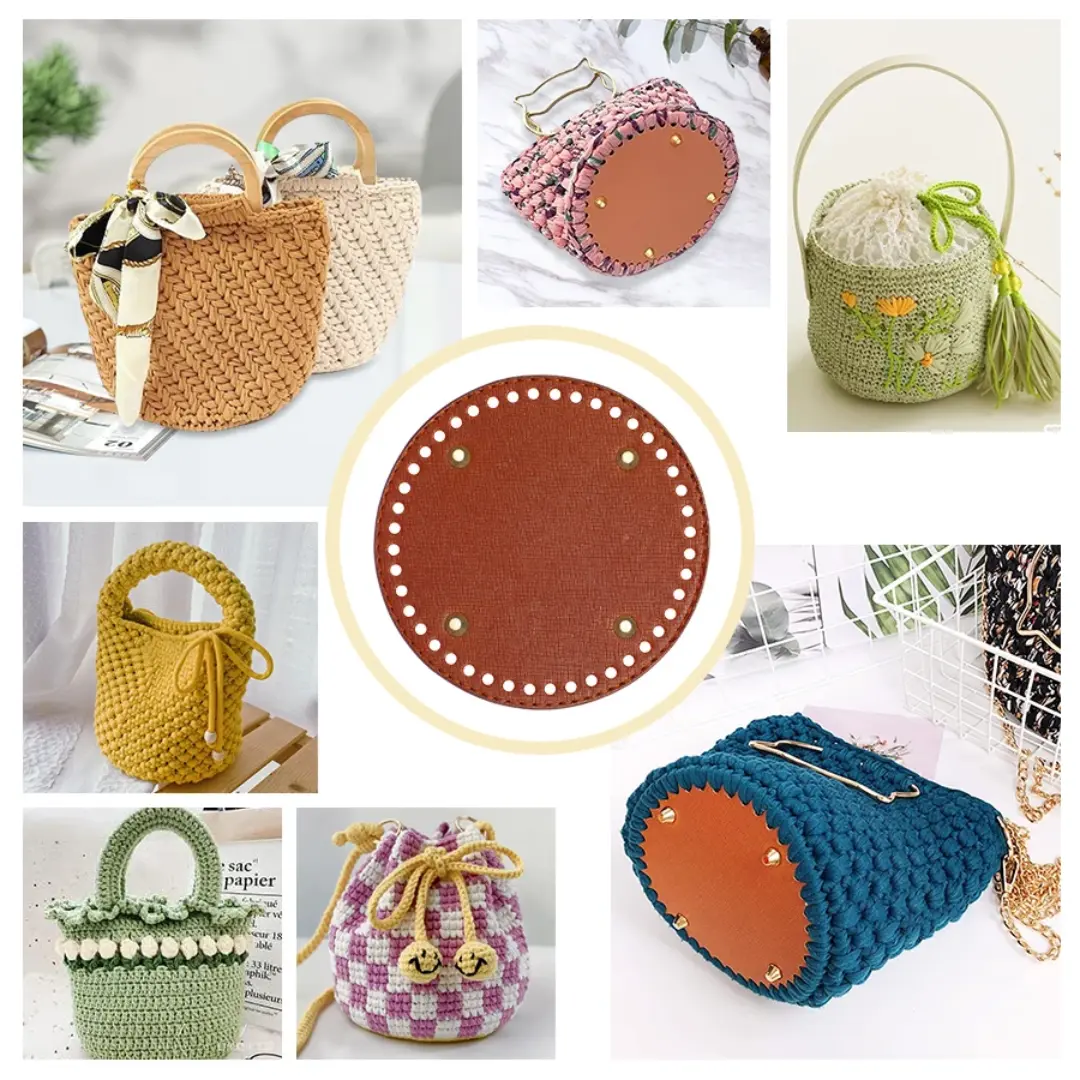 Pu leather circular base