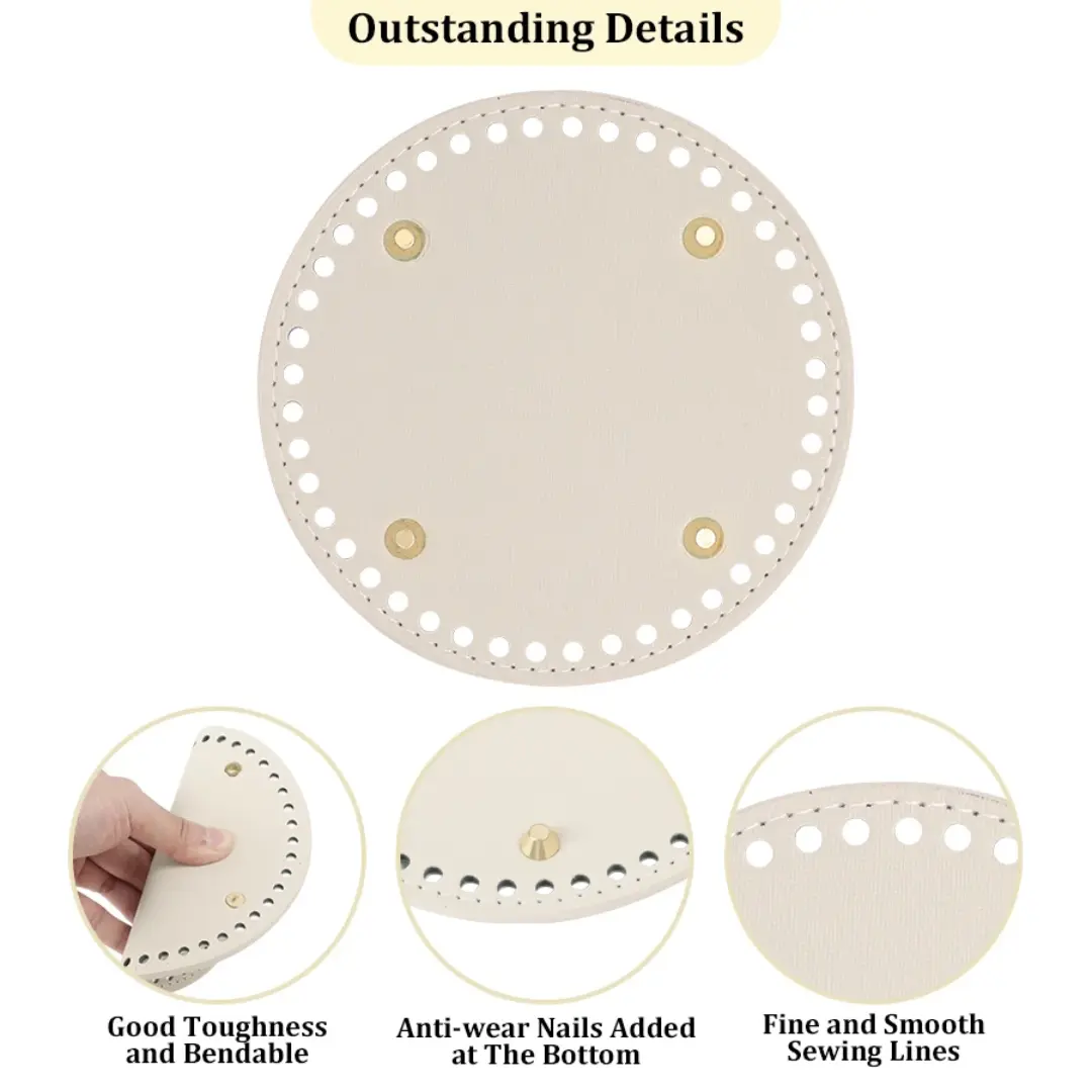 Pu leather circular base
