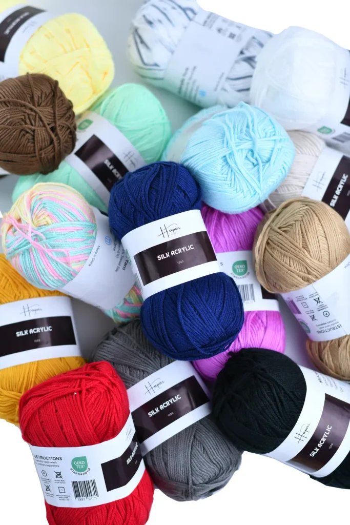 Silk Acrylic Yarn