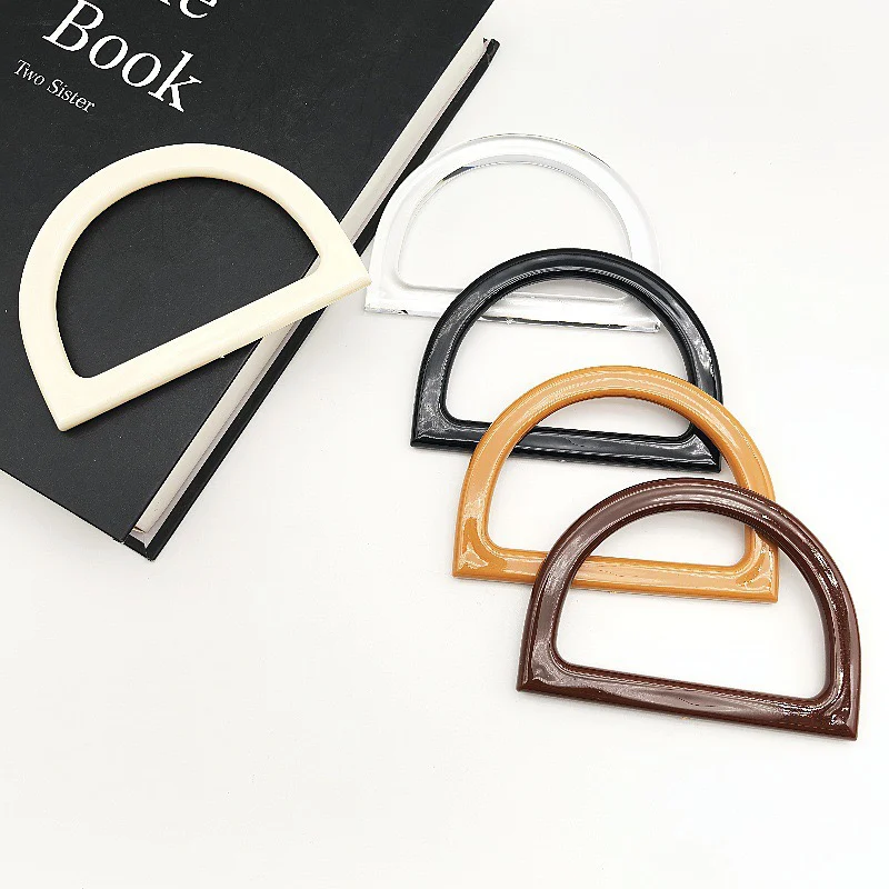 Plain D-Shaped Resin Bag Handles (Pair)