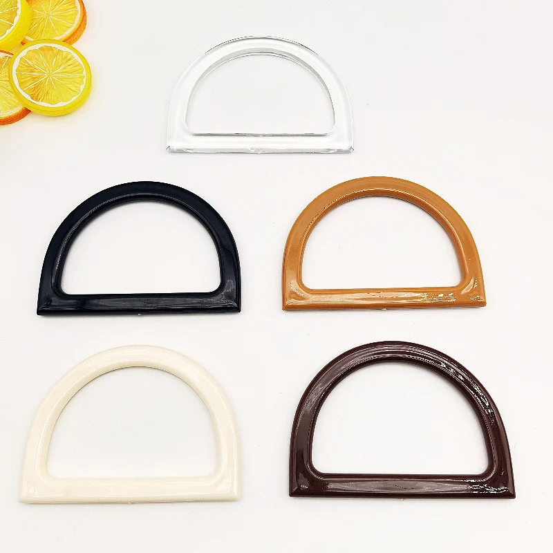 Plain D-Shaped Resin Bag Handles (Pair)