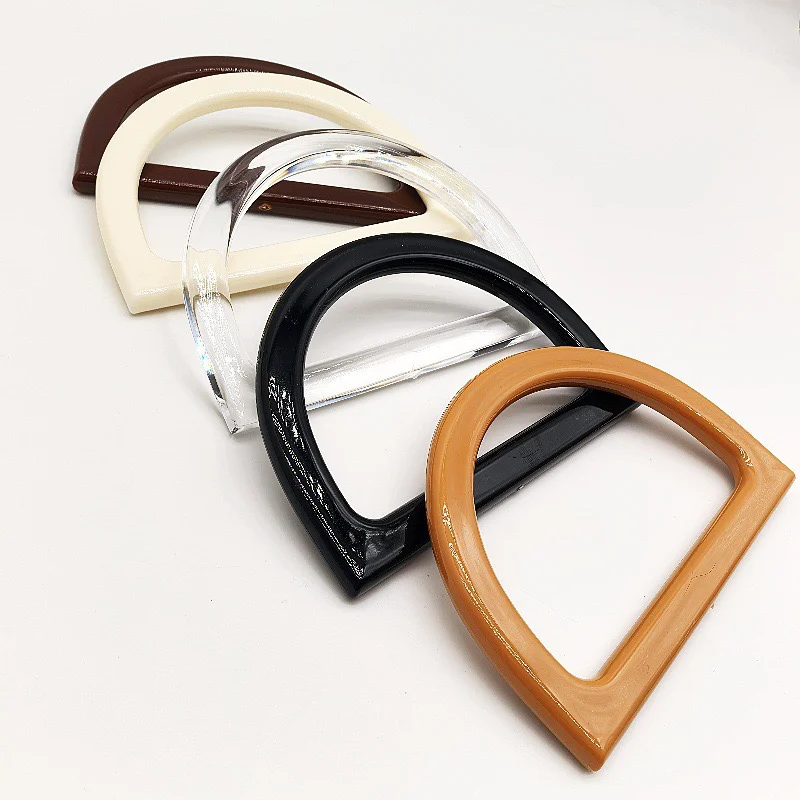 Plain D-Shaped Resin Bag Handles (Pair)