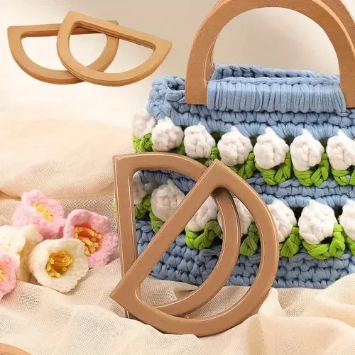 Plain D-Shaped Resin Bag Handles (Pair)