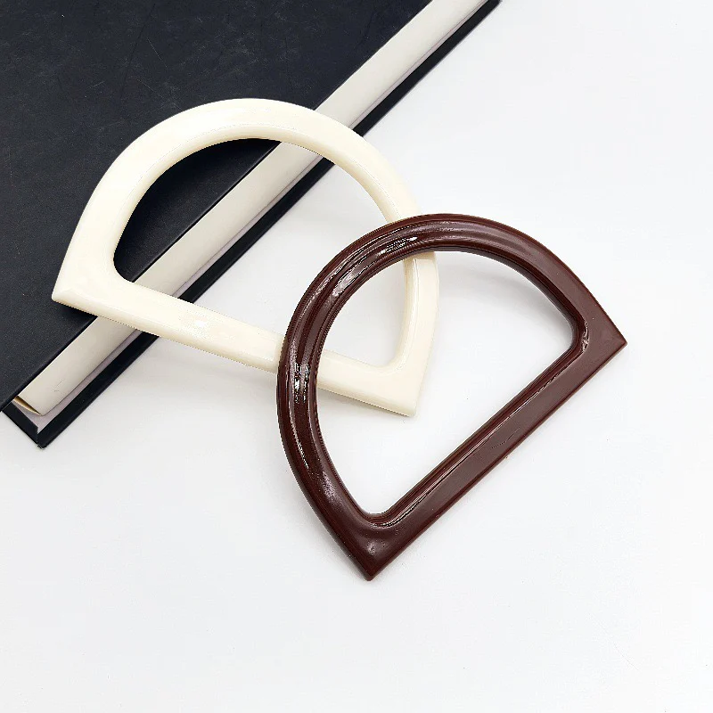 Plain D-Shaped Resin Bag Handles (Pair)