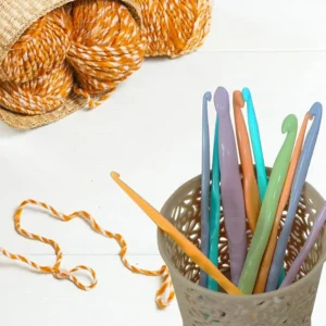 Plastic Crochet Hook Set – 12 Pieces