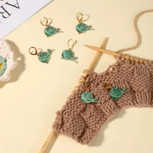 Yarn Ball Stitch Markers / Earrings (6 pcs)